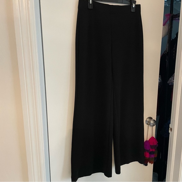 CHICO’S Black Dress Slacks! Pull on Black NICE Knit Pants with slight stretch! S - Picture 2 of 13